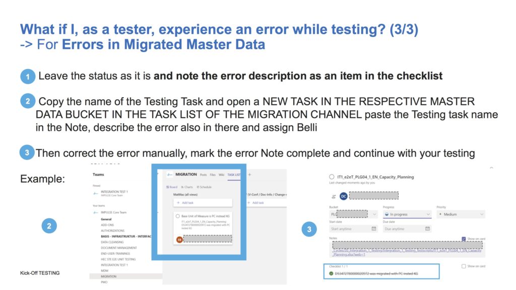 Error handling testing