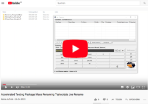 Mass Renaming Testscript Vorbereitung