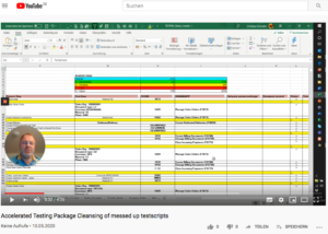 cleansing testscripts Vorbereitung